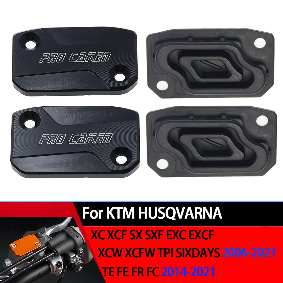 For KTM 125-500 XC XCF XCW SX SXF EXC EXCF TPI Six Day Motorcycle CNC Front Brake And Clutch Fluid Reservoir Cap Cover 2017-2023
For KTM 125-500 XC XCF XCW SX SXF EXC EXCF TPI Six Day Motorcycle CNC Front Brake And Clutch Fluid Reservoir Cap Cover 2017-2023