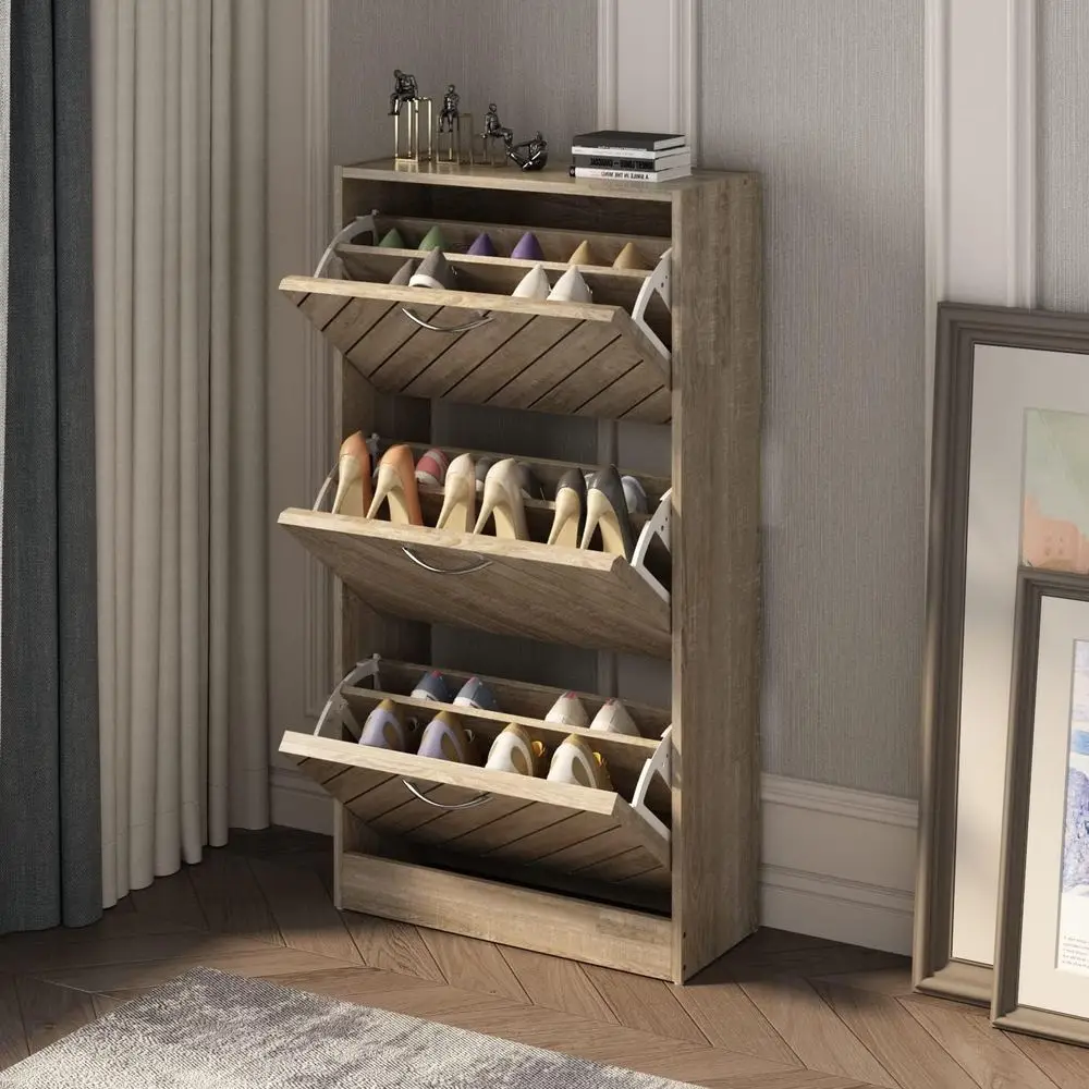 Shoe Storage Cabinet, Narrow Shoe Cabinet with 3 Ders & Shutter Do, Small Space Entryway reestanding Shoe Rack with Adjustable S
Shoe Storage Cabinet, Narrow Shoe Cabinet with 3 Ders & Shutter Do, Small Space Entryway reestanding Shoe Rack with Adjustable S