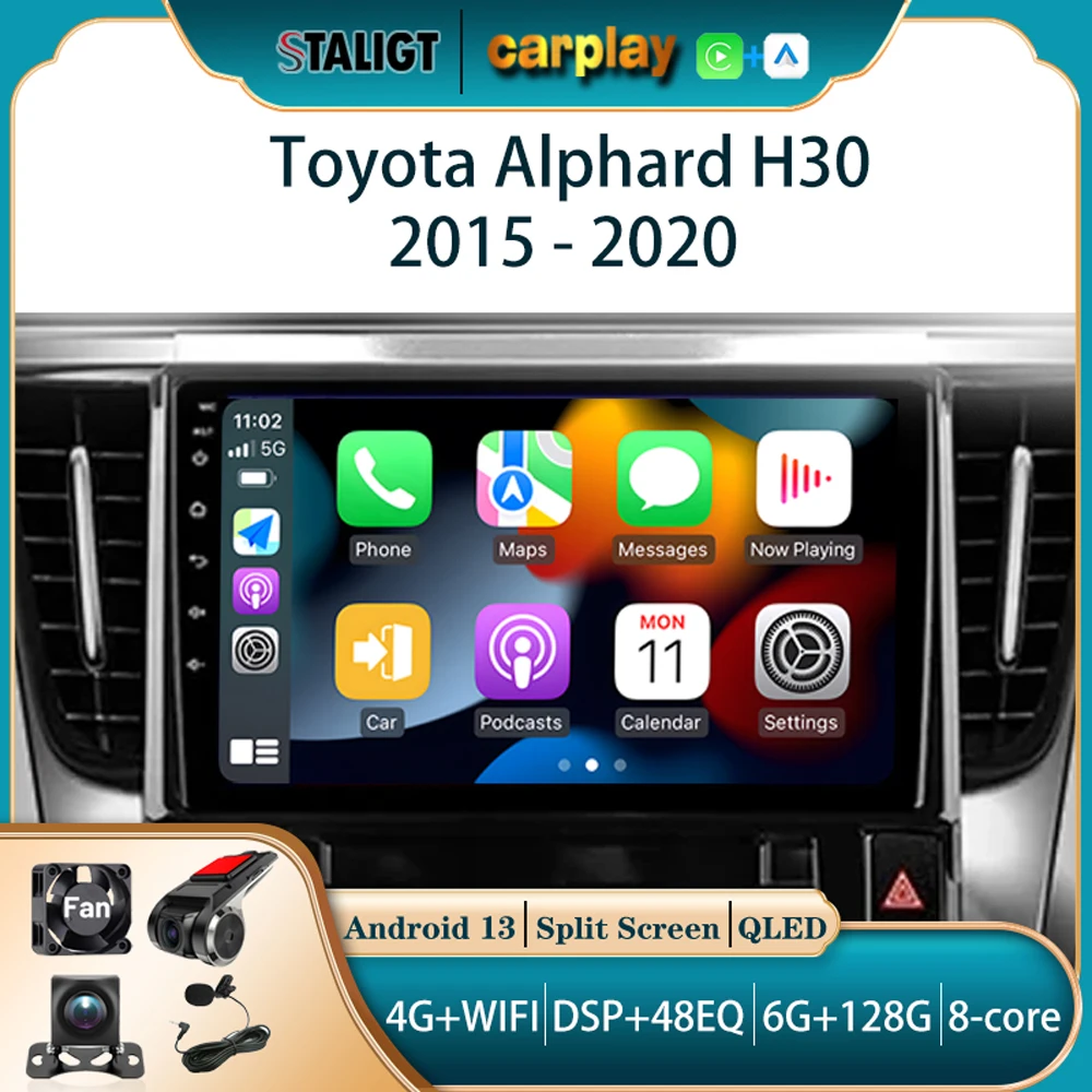 Autoradio For Toyota Alphard H30 2015 - 2020 Multimedia Automotive Carplay Android Auto Wireless Bluetooth GPS WIFI Autoradio
Autoradio For Toyota Alphard H30 2015 - 2020 Multimedia Automotive Carplay Android Auto Wireless Bluetooth GPS WIFI Autoradio