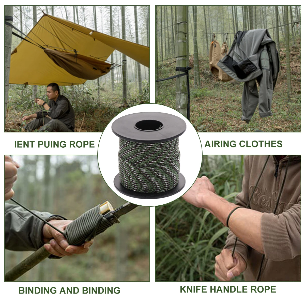 31M 2.1mm Outdoor Use Reflective Rope Tent Fixed Rope Bright Color Clothesline Rope for Hiking Camping (Green)
31M 2.1mm Outdoor Use Reflective Rope Tent Fixed Rope Bright Color Clothesline Rope for Hiking Camping (Green)