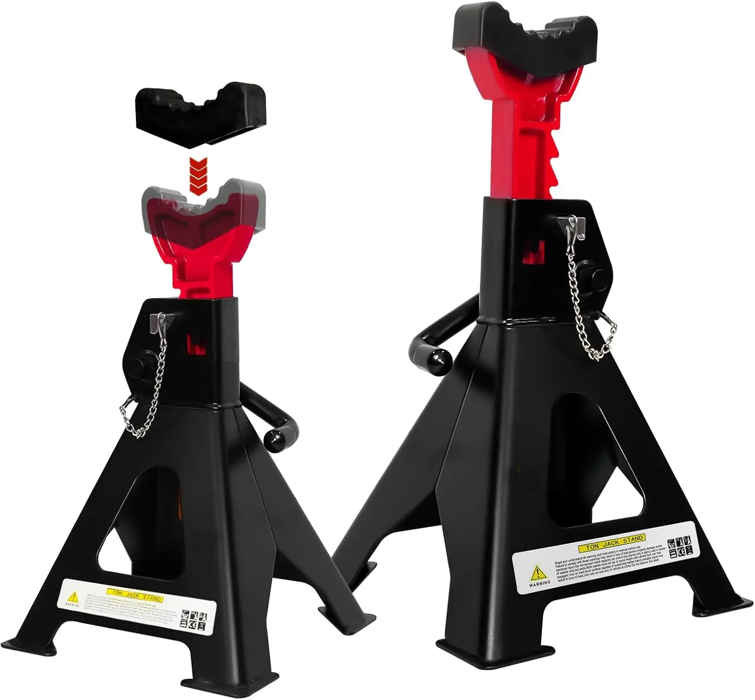 6 Ton Adjustable Jack Stands with Double Pin Locking, Heavy Duty Car Lifts for Garage Use
6 Ton Adjustable Jack Stands with Double Pin Locking, Heavy Duty Car Lifts for Garage Use