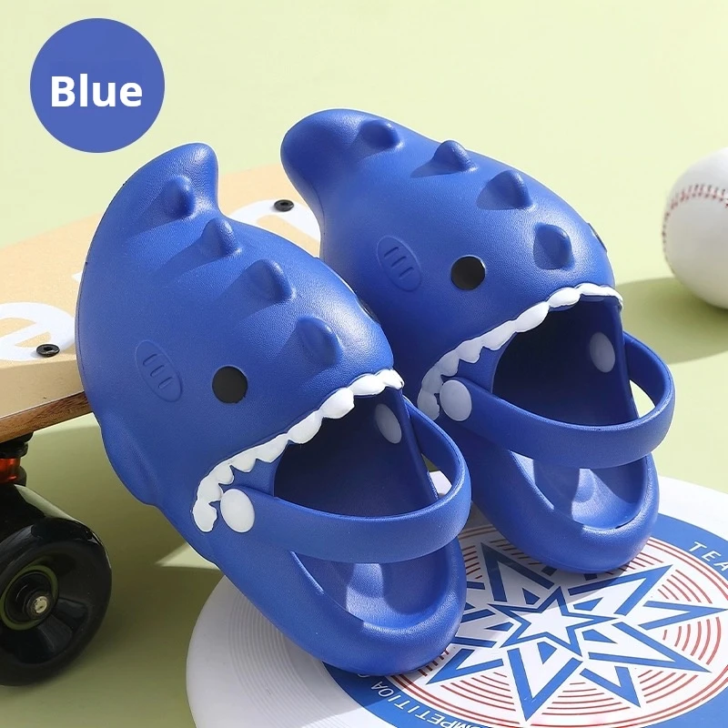 Summer Shark Slippers for Children Cold Slippers Indoor Non-Slip Soft Bottom Comfort Cute Baby Hole Shoes Boys Girls Home Slides
Summer Shark Slippers for Children Cold Slippers Indoor Non-Slip Soft Bottom Comfort Cute Baby Hole Shoes Boys Girls Home Slides