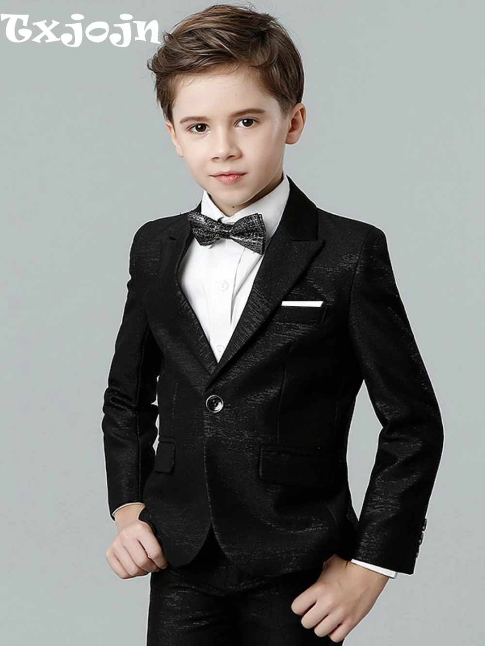 Luxurious Black Suit Set 4 Pieces For Kids Banquet Party Wear Handsome Elegant Boy Suits Dancing Sets Plus Size Tuxedo 110-170cm
Luxurious Black Suit Set 4 Pieces For Kids Banquet Party Wear Handsome Elegant Boy Suits Dancing Sets Plus Size Tuxedo 110-170cm