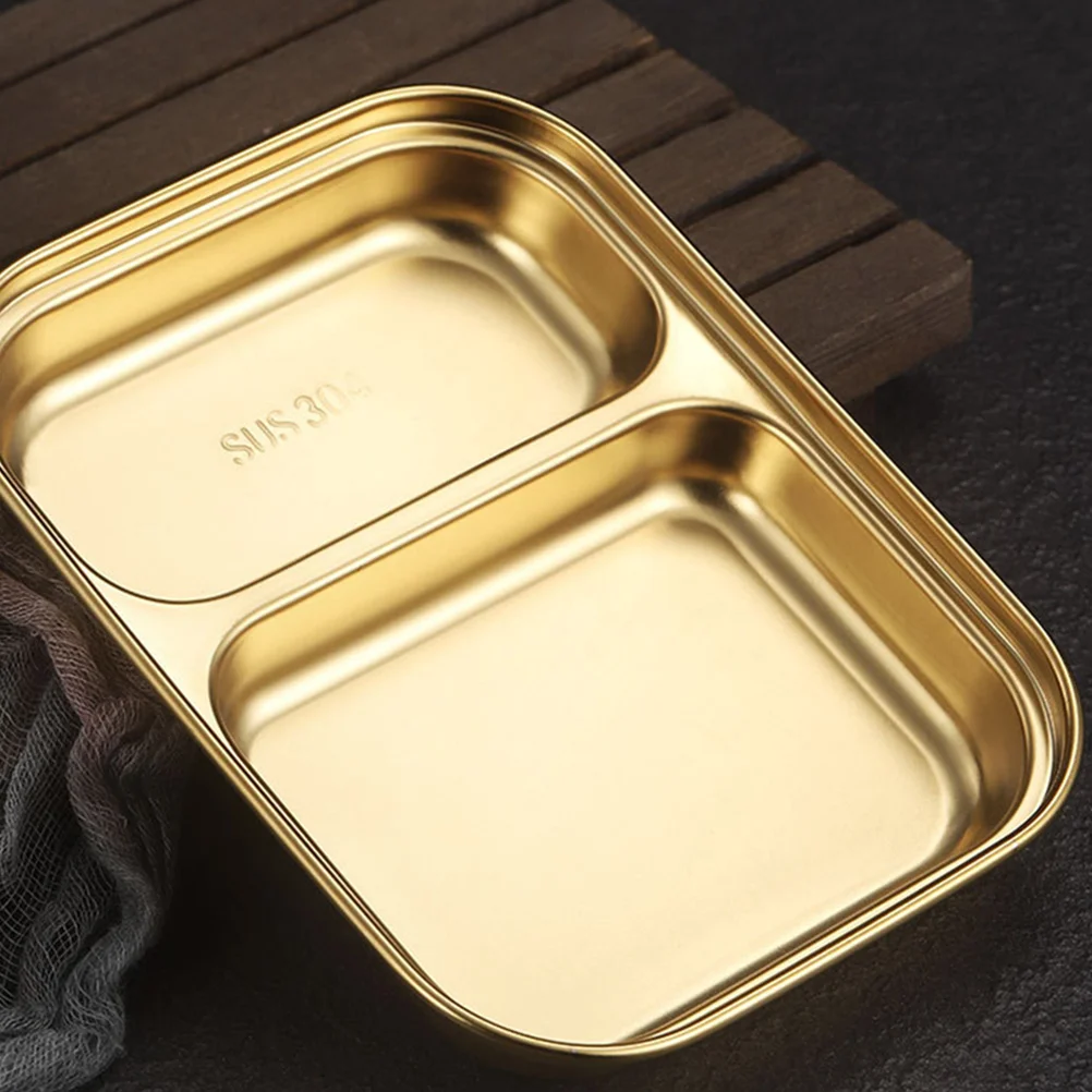 Stainless Steel Divided Plate Kids Food Tray Two Compartments Safe Material Serving Dinner Portable Banquets Home Gifts
Stainless Steel Divided Plate Kids Food Tray Two Compartments Safe Material Serving Dinner Portable Banquets Home Gifts