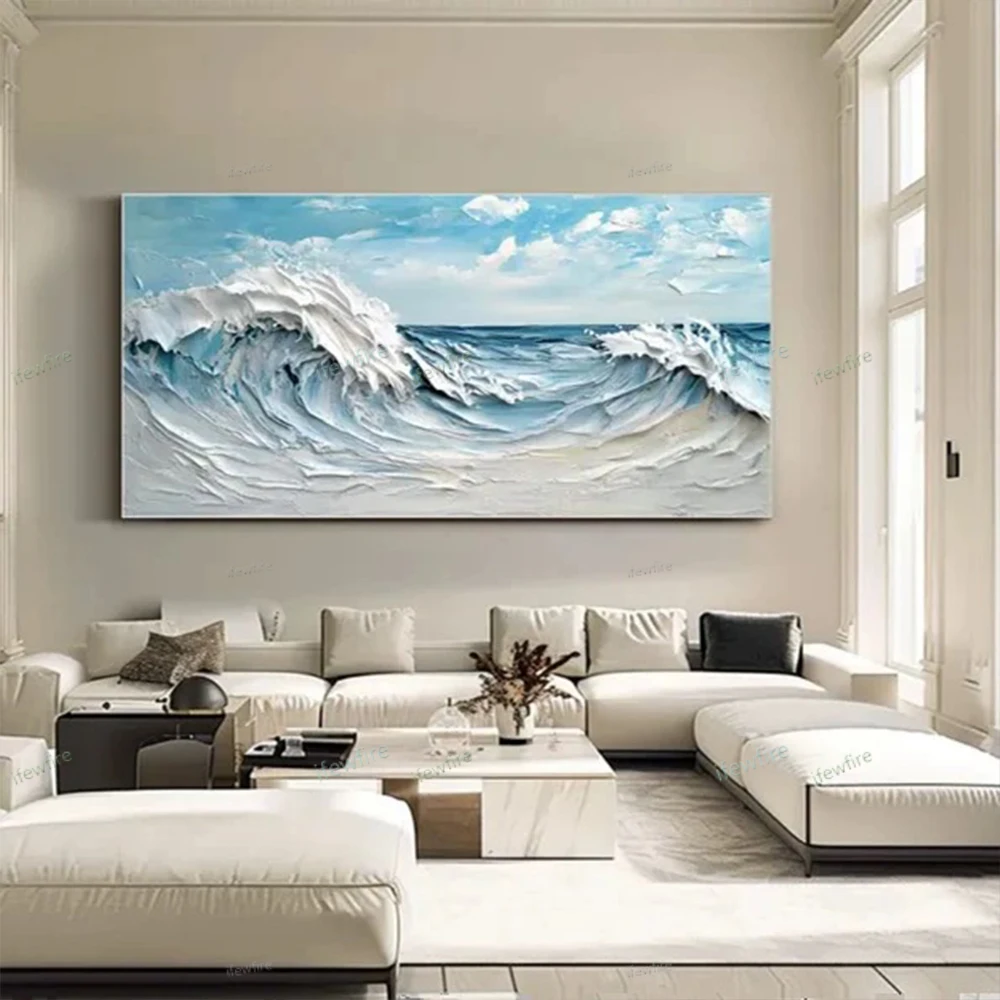 Large Ocean Wave Handmade Oil Painting On Canvas Large Wall Art Abstract Minimalist Painting Blue Sea Wall Art Living Room Decor
Large Ocean Wave Handmade Oil Painting On Canvas Large Wall Art Abstract Minimalist Painting Blue Sea Wall Art Living Room Decor