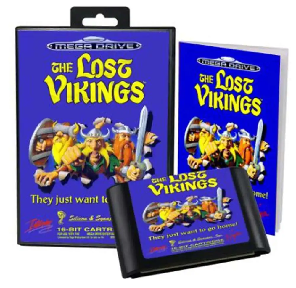 Lost Vikings with Box and Manual for 16 Bit Sega MD Game Cartridge Megadrive Genesis System
Lost Vikings with Box and Manual for 16 Bit Sega MD Game Cartridge Megadrive Genesis System