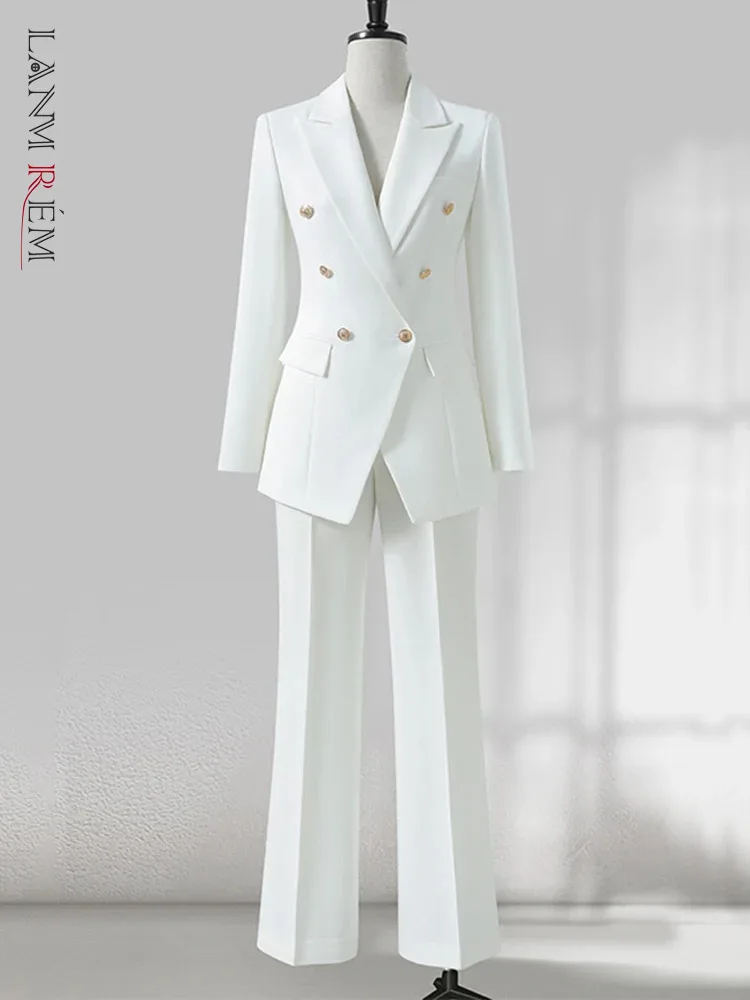LANMREM Luxury Women 2 Piece Set Double Breasted Gathered Waist Blazer High Waist Long Pants Office Lady 2024 Autumn New 32C1360
LANMREM Luxury Women 2 Piece Set Double Breasted Gathered Waist Blazer High Waist Long Pants Office Lady 2024 Autumn New 32C1360