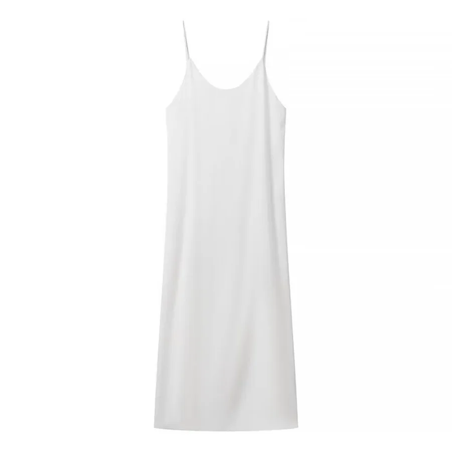 【New style】Simple white satin French suspender long dress casual solid color draping satin double-layer suspender temperament d
【New style】Simple white satin French suspender long dress casual solid color draping satin double-layer suspender temperament d