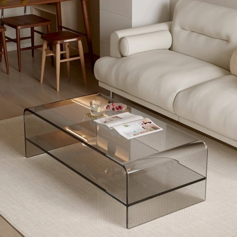 Home double-layer coffee table living room home small apartment acrylic small table
Home double-layer coffee table living room home small apartment acrylic small table