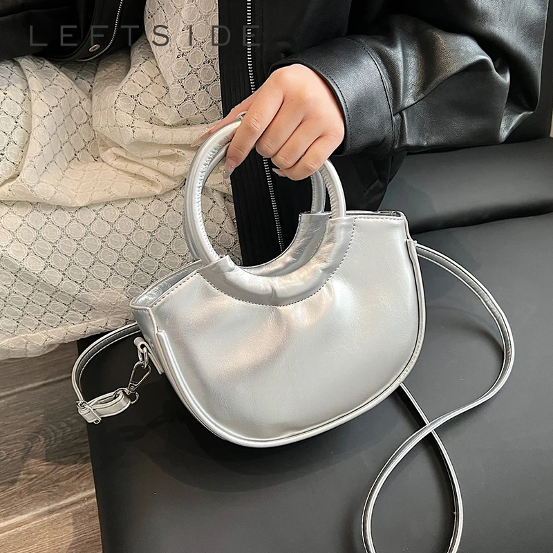LEFTSIDE Round Short Handle PU Leather Crossbody Bags for Women 2025 Luxury Trend Y2K Ladies Shoulder Bag Females Handbags
LEFTSIDE Round Short Handle PU Leather Crossbody Bags for Women 2025 Luxury Trend Y2K Ladies Shoulder Bag Females Handbags