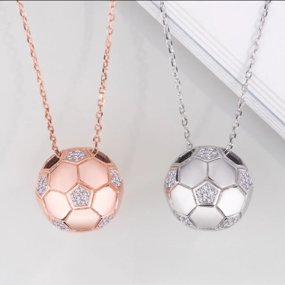 Pearl Sports Football Necklace Women's Golden Ball Commemorative Pendant Clavicle Simple and Versatile Jewelry for Goals Cheers
Pearl Sports Football Necklace Women's Golden Ball Commemorative Pendant Clavicle Simple and Versatile Jewelry for Goals Cheers