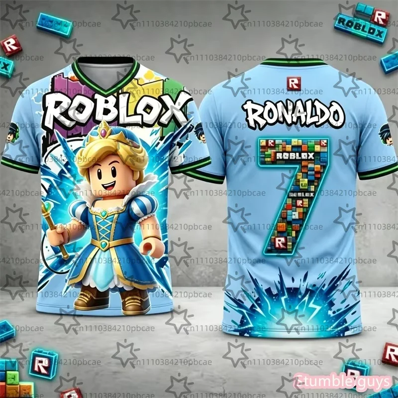 Boys Anime Casual Roblox T-Shirt Summer Kids Girls Short Sleeve Tee Game Theme Printed Cartton Breathable Tops
Boys Anime Casual Roblox T-Shirt Summer Kids Girls Short Sleeve Tee Game Theme Printed Cartton Breathable Tops