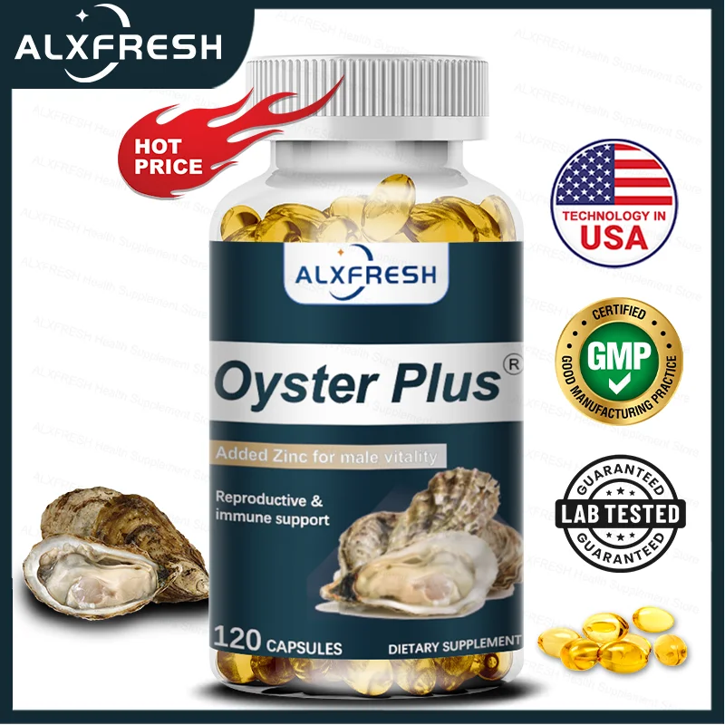 Oyster Capsules for Muscle, Endurance, Stamina and Men Performance Supplement with Zinc
Oyster Capsules for Muscle, Endurance, Stamina and Men Performance Supplement with Zinc