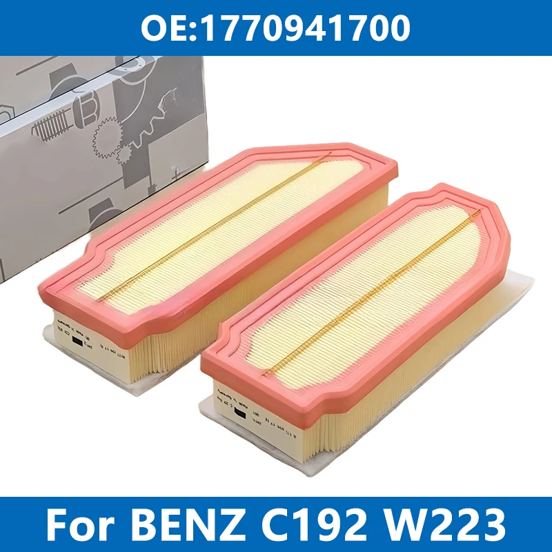 2Pcs Car Air Filter A1770941900 A1770941700 For Mercedes Benz C192 W465 W223 AMG GT 55 63 G63 S63 Hybrid SL55 SL63 2022-
2Pcs Car Air Filter A1770941900 A1770941700 For Mercedes Benz C192 W465 W223 AMG GT 55 63 G63 S63 Hybrid SL55 SL63 2022-