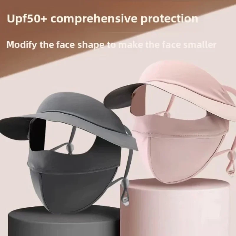 Summer UV Protection Polyester Ice Silk Mask Portable Sunshade Breathable Sunscreen Mask Outdoor With Brim Sun Protection Hats
Summer UV Protection Polyester Ice Silk Mask Portable Sunshade Breathable Sunscreen Mask Outdoor With Brim Sun Protection Hats
