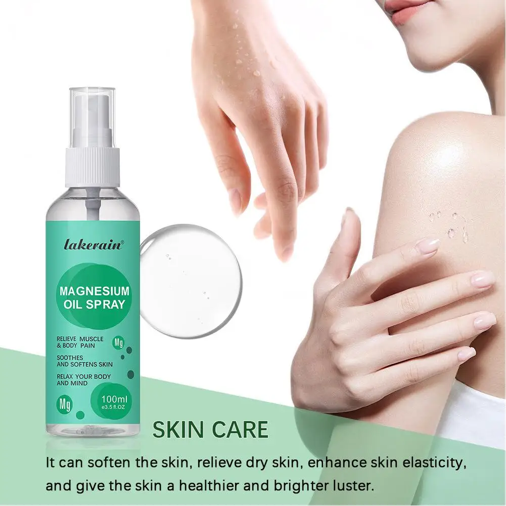 Magnesium Oil Spray Mineral Essential Massage Oil Multi-Use Reduce Sleep Skin Improve Sprayer Pain 100ml Soothes Stress Rel V3V2
Magnesium Oil Spray Mineral Essential Massage Oil Multi-Use Reduce Sleep Skin Improve Sprayer Pain 100ml Soothes Stress Rel V3V2