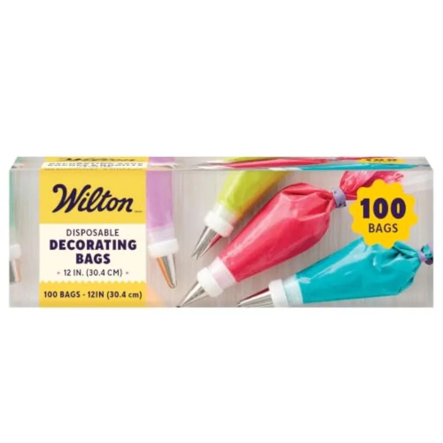 Disposable Decorating Bags - Piping, Icing Cake Decorating - Perfect for Baking Creations - Baking Accessories - Packaging May
Disposable Decorating Bags - Piping, Icing Cake Decorating - Perfect for Baking Creations - Baking Accessories - Packaging May