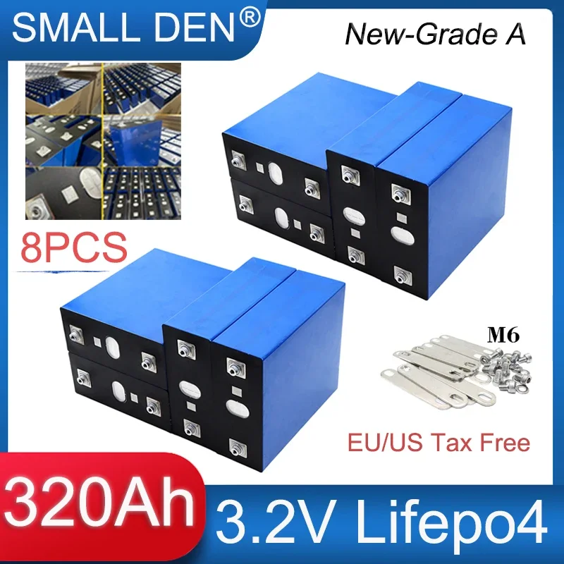 8 шт. новый аккумулятор Lifepo4 3,2 В 320 Ач 3C высокой мощности 320000 мАч полная емкость класс A ячейки DIY 12 В 24 В электромобиль лодка инвертор автофургон солнечный
8 шт. новый аккумулятор Lifepo4 3,2 В 320 Ач 3C высокой мощности 320000 мАч полная емкость класс A ячейки DIY 12 В 24 В электромобиль лодка инвертор автофургон солнечный