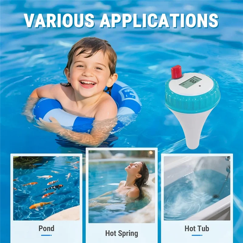 New-Wireless Pool Thermometer Wireless Pool Thermometer For Pools Hot Tubs Aquariums
New-Wireless Pool Thermometer Wireless Pool Thermometer For Pools Hot Tubs Aquariums
