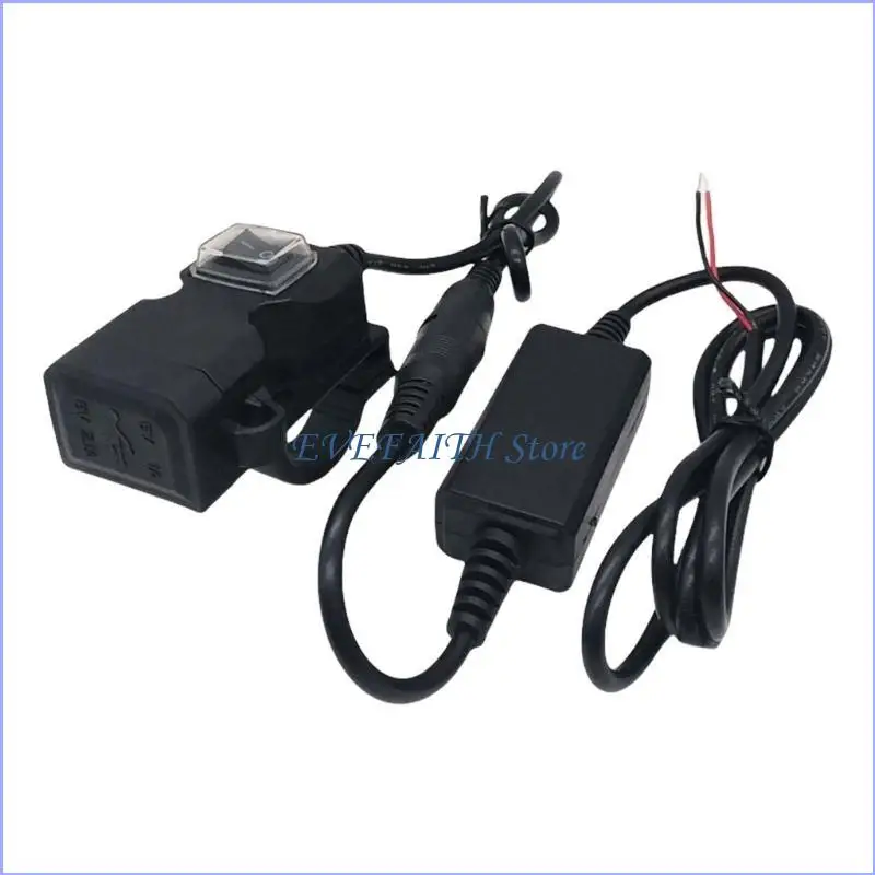 124B Waterproof Power Supply Socket Motorbike USB Charging Device with Double Outputs Suitable for Phone Charging, Travel Use
124B Waterproof Power Supply Socket Motorbike USB Charging Device with Double Outputs Suitable for Phone Charging, Travel Use