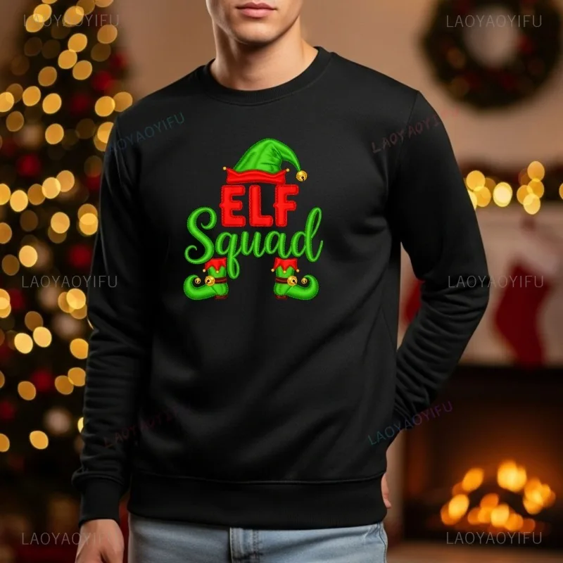 Christmas Elf Sweatshirt Elf Squad Christmas Sweatshirt Printed Funny Costume Holiday Gift Men Jumper Women's Pullover
Christmas Elf Sweatshirt Elf Squad Christmas Sweatshirt Printed Funny Costume Holiday Gift Men Jumper Women's Pullover