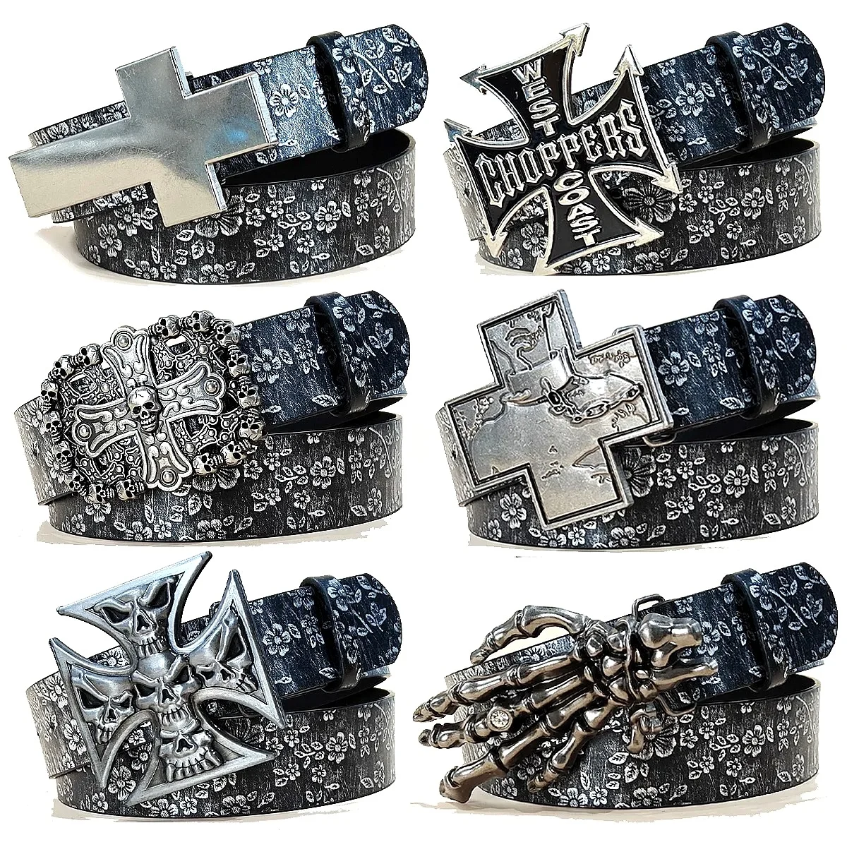 Luxury Gothic Punk Cross Buckle Belt for Men Women Plus Size Silver Floral Black Waistband Jeans Skirt Dress
Luxury Gothic Punk Cross Buckle Belt for Men Women Plus Size Silver Floral Black Waistband Jeans Skirt Dress