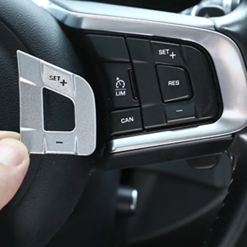 Aluminum Alloy Black Car Steering Wheel Button Cover Trim Sticker For Jaguar XE XF F-PACE E-PACE F-TYPE Car Accessories
Aluminum Alloy Black Car Steering Wheel Button Cover Trim Sticker For Jaguar XE XF F-PACE E-PACE F-TYPE Car Accessories