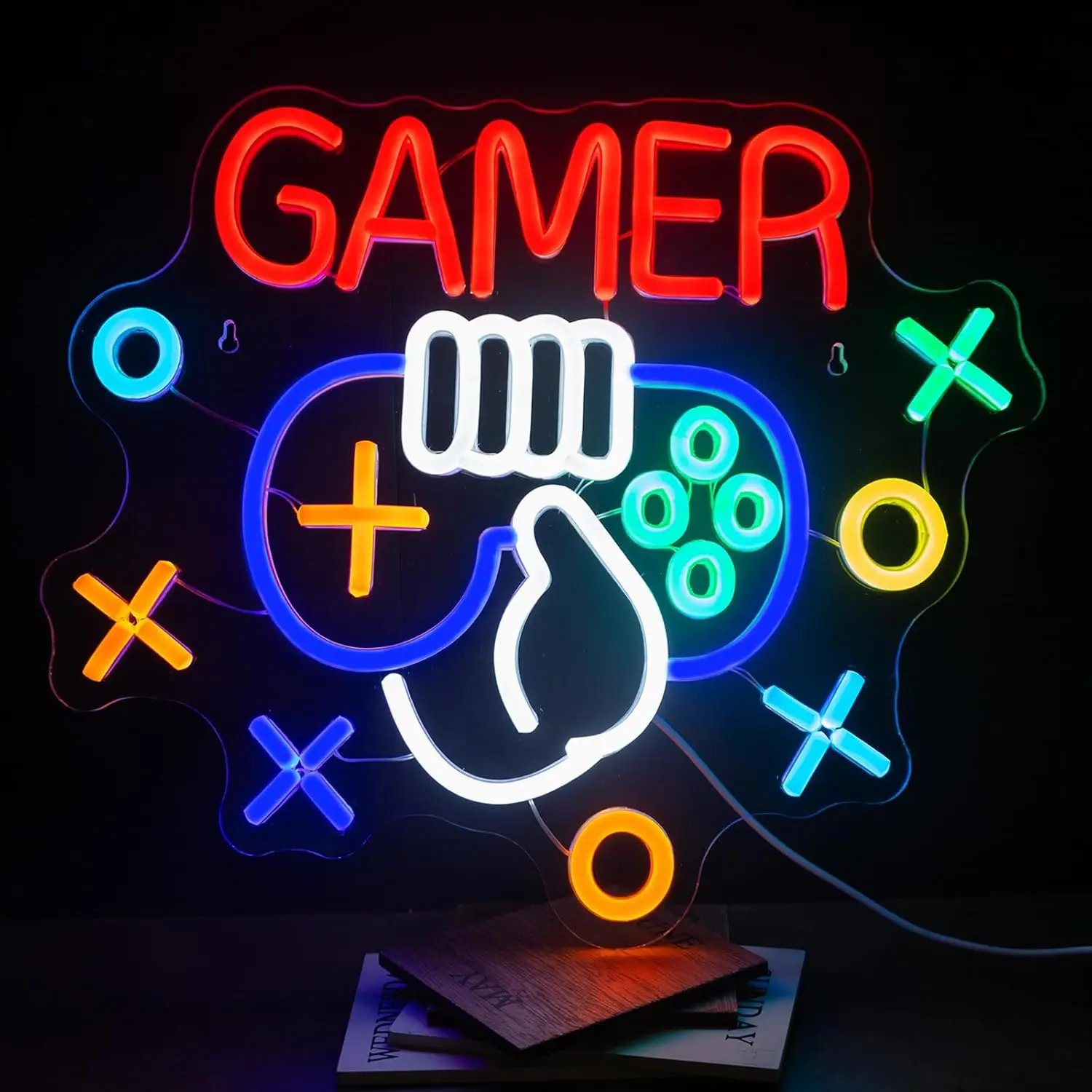 Gamer Neon Sign USB Powered Led Neon Light for Bar Party Kids Room Gaming Room Bedroom Decoration Gift Art Wall Light
Gamer Neon Sign USB Powered Led Neon Light for Bar Party Kids Room Gaming Room Bedroom Decoration Gift Art Wall Light