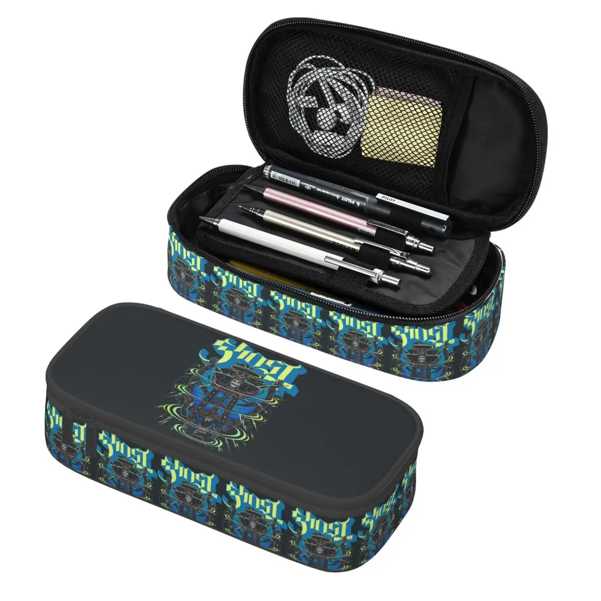 Rock Band Ghost BC Pencil Cases Pencil Pouch Storage Stationery Supplies Large Storage Pen Box Pencil Bag for Kids
Rock Band Ghost BC Pencil Cases Pencil Pouch Storage Stationery Supplies Large Storage Pen Box Pencil Bag for Kids