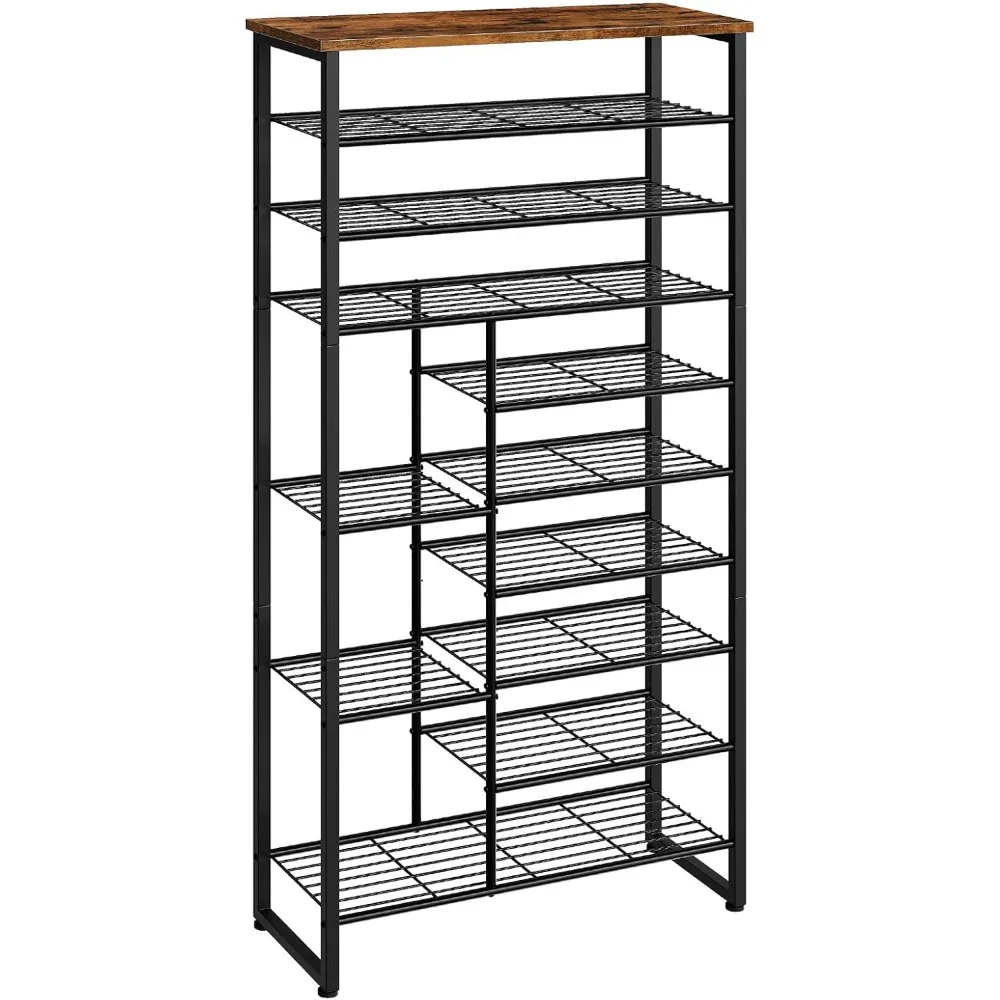 Shoe Rack, 10-Tier Shoe Shelf with Boots Storage, Large-Capacity Shoe Storage Organizer for Entryway, for 27-30 Pairs
Shoe Rack, 10-Tier Shoe Shelf with Boots Storage, Large-Capacity Shoe Storage Organizer for Entryway, for 27-30 Pairs