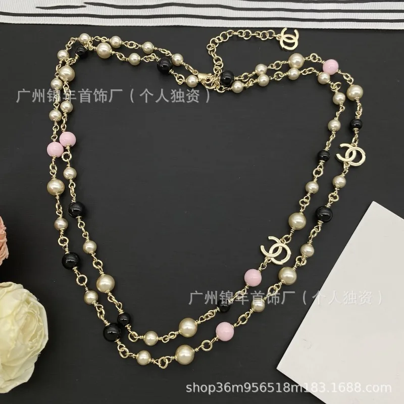 Multi-layer Colored Beads Double Long Necklace Light Luxury Retro Temperament Neck Chain High Sense Versatile Stacked Sweater Ch
Multi-layer Colored Beads Double Long Necklace Light Luxury Retro Temperament Neck Chain High Sense Versatile Stacked Sweater Ch
