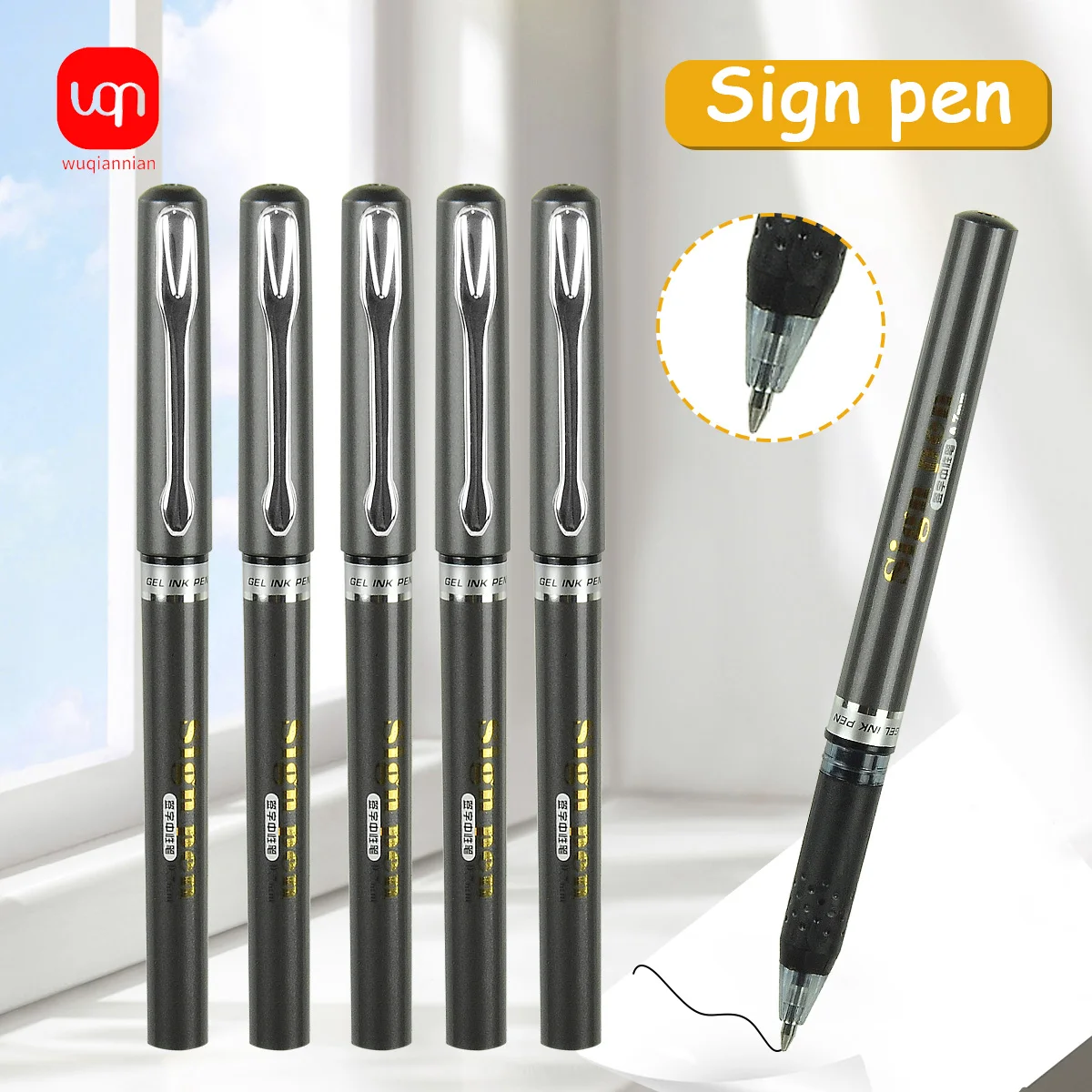 WQN-4/8/12PCS Matte Gel Pen 0.7mm Large Capacity Rollerball Pen Practice Black Ink Office Stationery And School Supplies
WQN-4/8/12PCS Matte Gel Pen 0.7mm Large Capacity Rollerball Pen Practice Black Ink Office Stationery And School Supplies