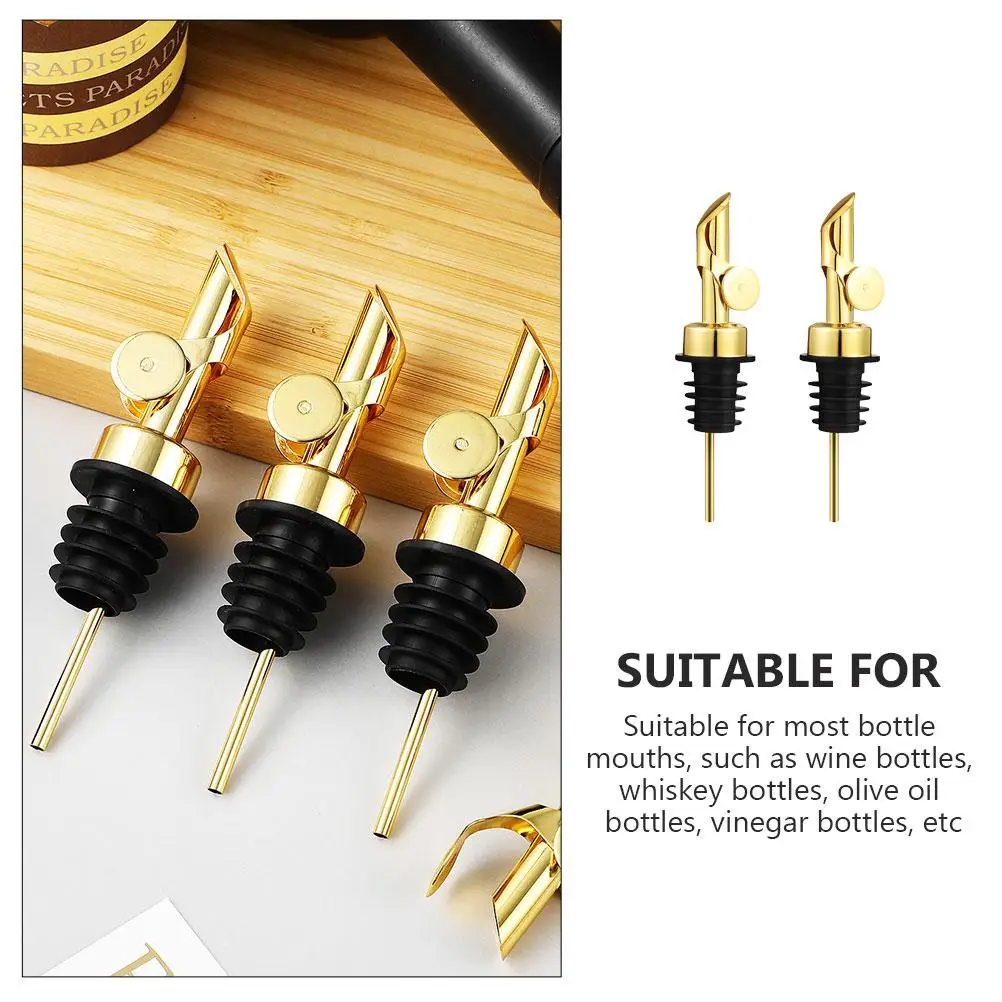 2Pcs Stainless Steel Wine Pourer Olive Oil Dispensers Glass Stoppers Bottle Pourers for Spirits Bar Drip Free Pouring
2Pcs Stainless Steel Wine Pourer Olive Oil Dispensers Glass Stoppers Bottle Pourers for Spirits Bar Drip Free Pouring