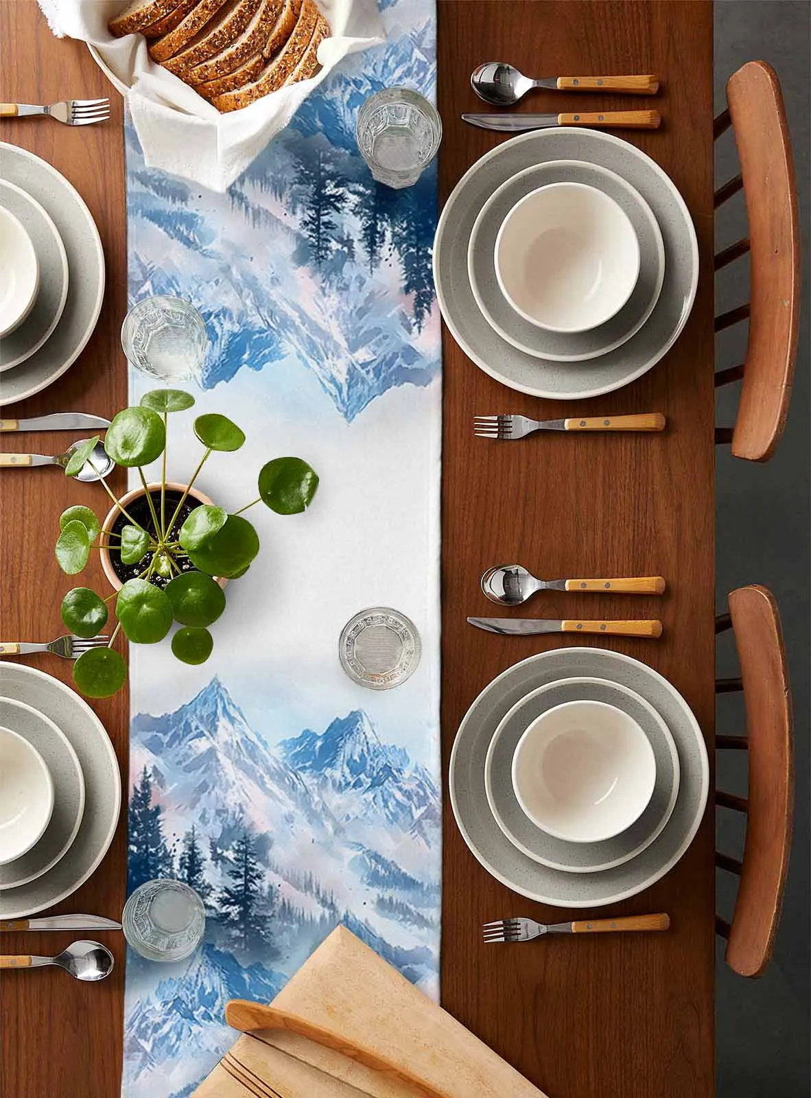 July 4th US Flag Range Mountain Tree Scenery Table Runner Dining Table Decoration for Home Party Indoor
July 4th US Flag Range Mountain Tree Scenery Table Runner Dining Table Decoration for Home Party Indoor