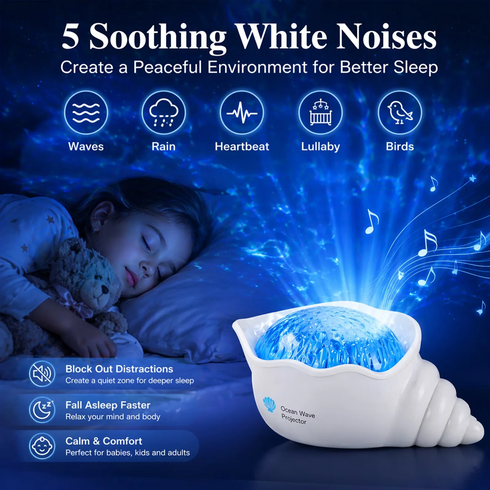 2026 Conch Ocean Wave Light Projector, 7 Colors Changing Dynamic Ripple Light Dimmable 5 White Noise Mood Lighting Cool Gifts
2026 Conch Ocean Wave Light Projector, 7 Colors Changing Dynamic Ripple Light Dimmable 5 White Noise Mood Lighting Cool Gifts