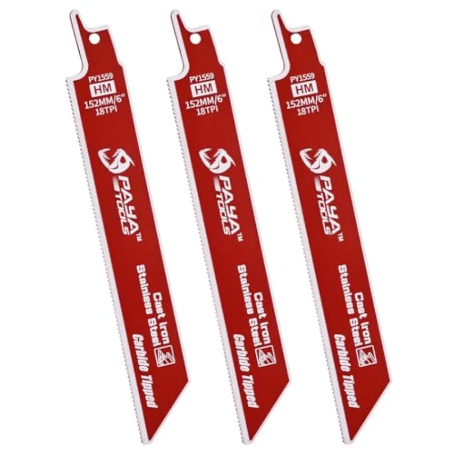 Entire Strip Carbide Tooth Reciprocating Saw Blade Endurance for Stainless Steel 3-Pack
Entire Strip Carbide Tooth Reciprocating Saw Blade Endurance for Stainless Steel 3-Pack