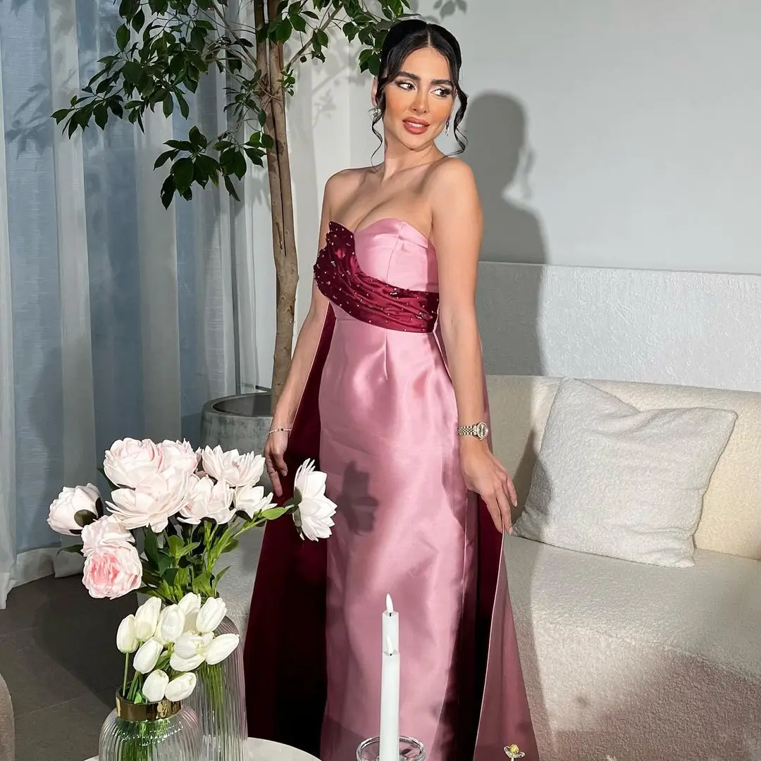 Arabia Women Wear Formal Occasion Dresses Pink Backless Beaded Sleeveless Vestidos De Graduación Prom Dresses 2023
Arabia Women Wear Formal Occasion Dresses Pink Backless Beaded Sleeveless Vestidos De Graduación Prom Dresses 2023