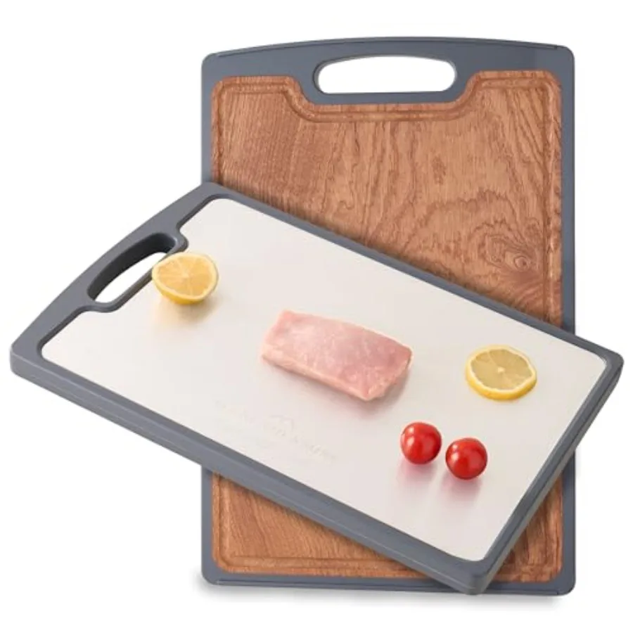Titanium Ebony Double-Sided Cutting Board Non-Toxic Metal Chopping Board for Meat Vegetables Easy-Clean Knife-Friendly Wood Sid
Titanium Ebony Double-Sided Cutting Board Non-Toxic Metal Chopping Board for Meat Vegetables Easy-Clean Knife-Friendly Wood Sid