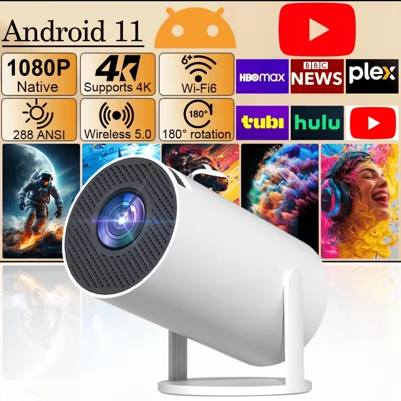 Портативный проектор HY300 + поддержка Native 1080P/4K, Wi-Fi, встроенные динамики, автоматическая коррекция трапецеидальных искажений, поворот на 180 градусов
Портативный проектор HY300 + поддержка Native 1080P/4K, Wi-Fi, встроенные динамики, автоматическая коррекция трапецеидальных искажений, поворот на 180 градусов