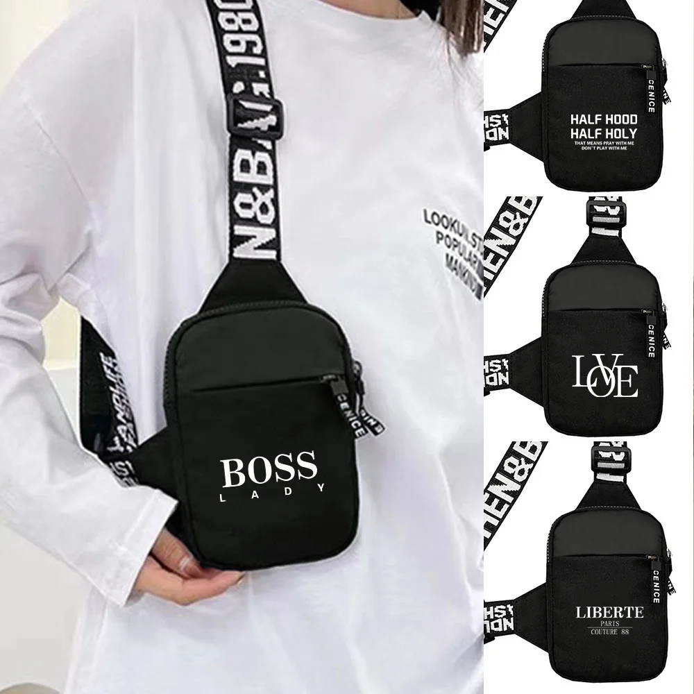 Chest Bag Men's Crossbody Large Capacity Casual Shoulder Text Printing Series Trendy Multi-functional Sports Chest Pack
Chest Bag Men's Crossbody Large Capacity Casual Shoulder Text Printing Series Trendy Multi-functional Sports Chest Pack