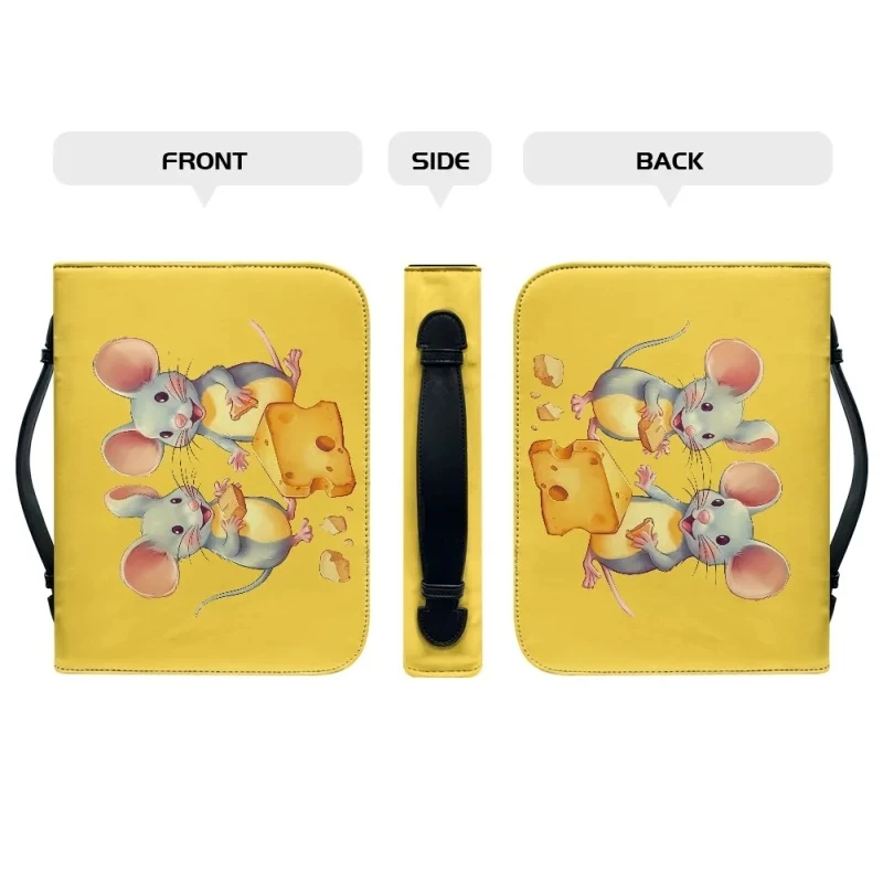 Cute Animals Pattern Print Zipper Handle Bible Storage Bags Bible Cover Case Mouse Cat Handbag for Women PU Bible Organizer
Cute Animals Pattern Print Zipper Handle Bible Storage Bags Bible Cover Case Mouse Cat Handbag for Women PU Bible Organizer
