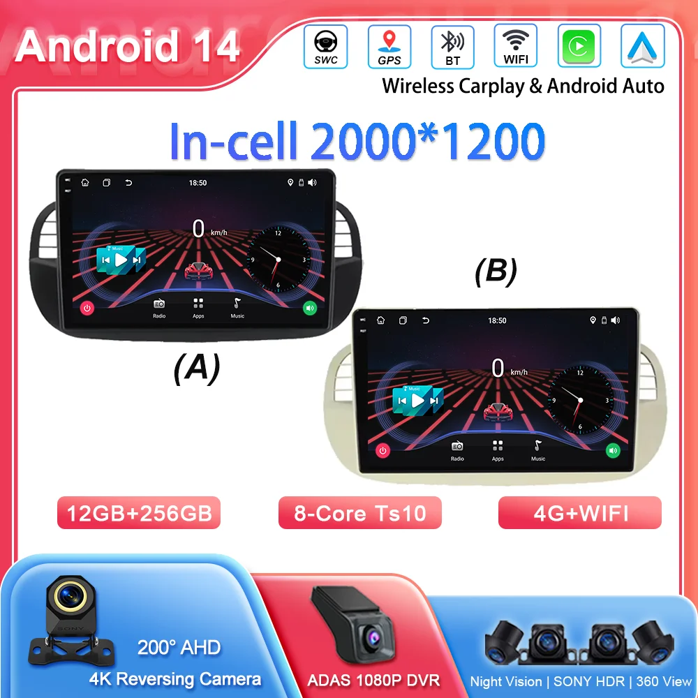 Автомобильный DVD Android 14, для Fiat 500 2007-2015, авторадио, стерео, мультимедийный плеер, GPS-навигация, головное устройство, высокопроизводительный процессор, WIFI
Автомобильный DVD Android 14, для Fiat 500 2007-2015, авторадио, стерео, мультимедийный плеер, GPS-навигация, головное устройство, высокопроизводительный процессор, WIFI