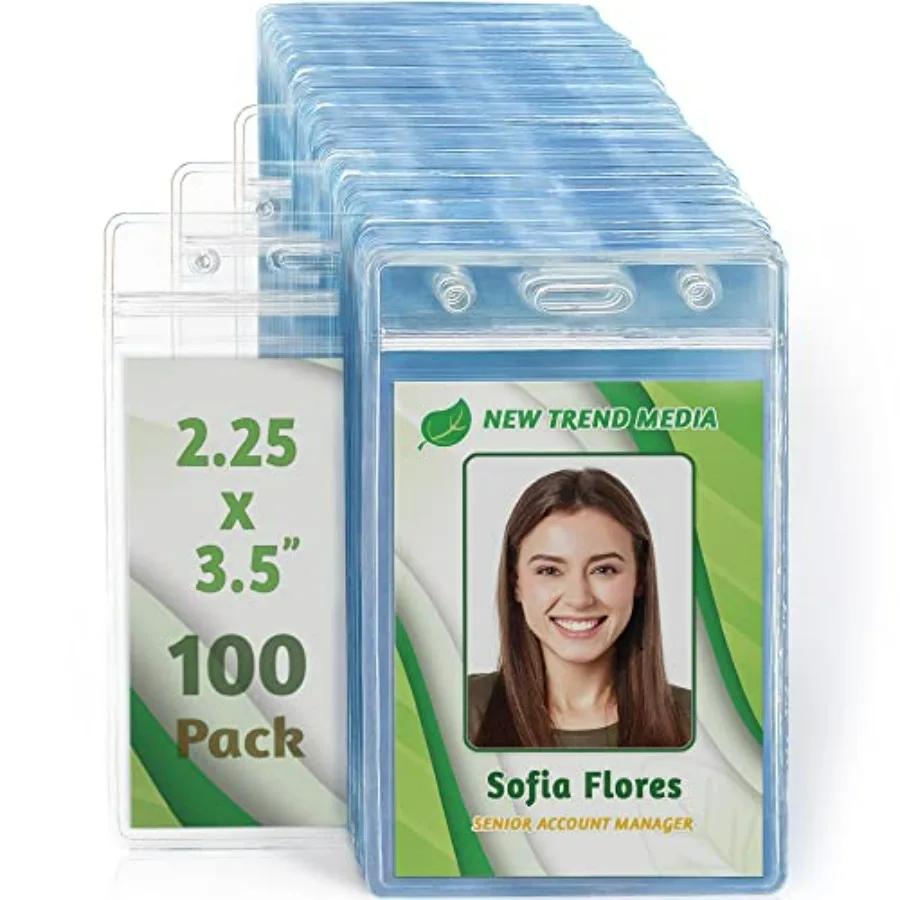 Vertical Card Protector w/Soft Edge - Premium Tier Sealable 2.25x3.5 Inch, 0 Pack - Waterproof ID Badge Holder - Plastic Name T
Vertical Card Protector w/Soft Edge - Premium Tier Sealable 2.25x3.5 Inch, 0 Pack - Waterproof ID Badge Holder - Plastic Name T