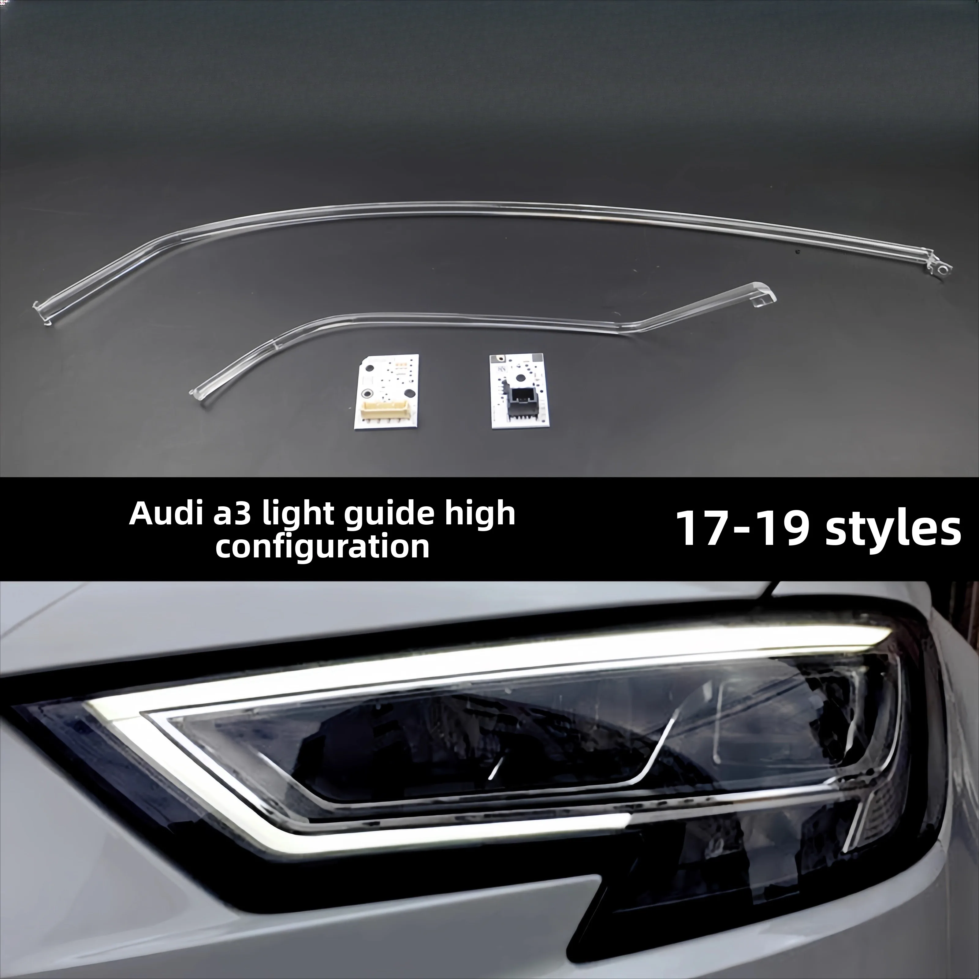 For 2017-2019 Audi A3 high-end LED headlight daytime running light source module angel eye light guide bar headlight tube
For 2017-2019 Audi A3 high-end LED headlight daytime running light source module angel eye light guide bar headlight tube