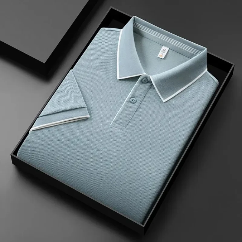 GELITAYIN Summer Fashion Men's Short Sleeved T-shirt Solid Color Collar Polo Tops,2025 Casual Classic Male Basic Shirt Sweatwear
GELITAYIN Summer Fashion Men's Short Sleeved T-shirt Solid Color Collar Polo Tops,2025 Casual Classic Male Basic Shirt Sweatwear