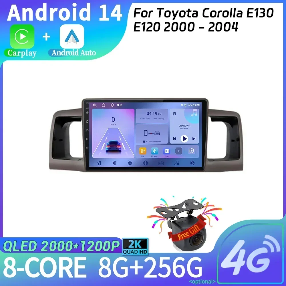 Android 14 Car Radio Multimedia Navigation 2DIN Wireless Carplay Stereo For Toyota Corolla E130 E120 2000 - 2004 Screen WIFI
Android 14 Car Radio Multimedia Navigation 2DIN Wireless Carplay Stereo For Toyota Corolla E130 E120 2000 - 2004 Screen WIFI