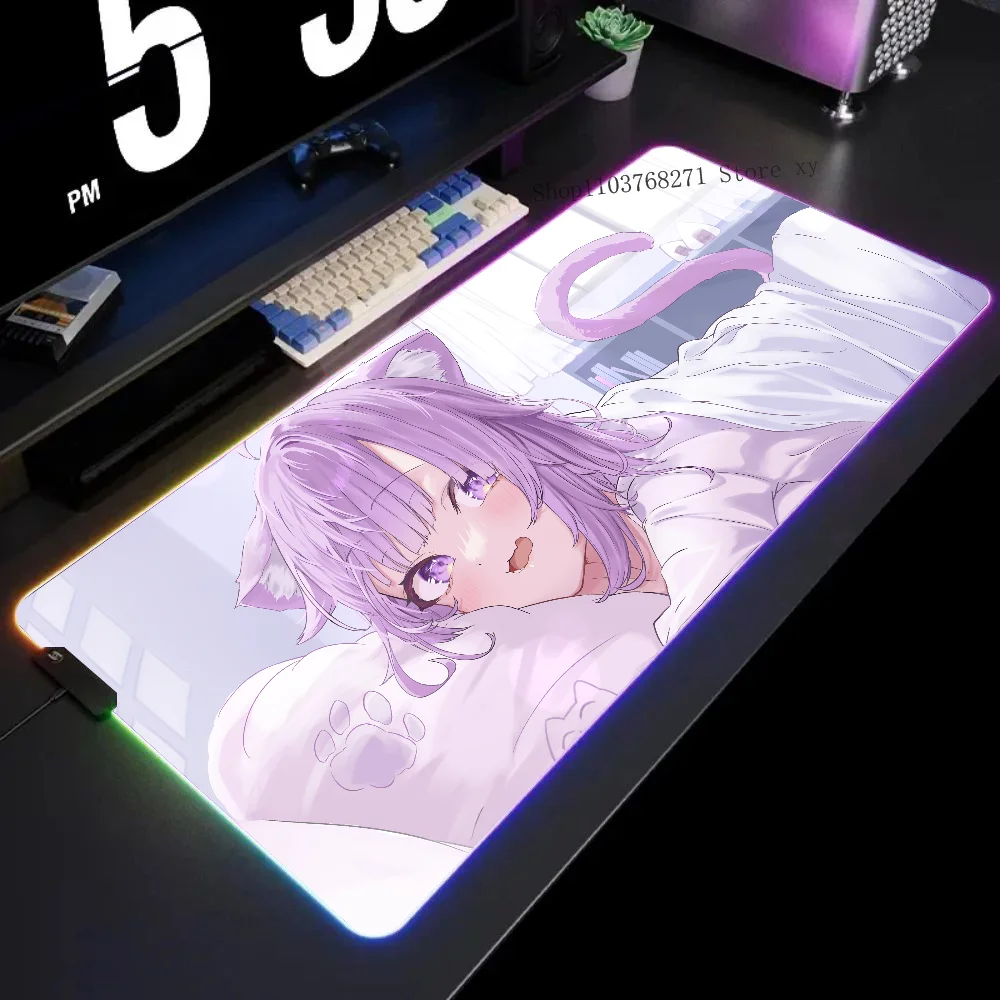 Anime Girls Cat Ears Mousepad XXL RGB Gaming Mouse Pads HD Black Gamer Accessories Large LED
Anime Girls Cat Ears Mousepad XXL RGB Gaming Mouse Pads HD Black Gamer Accessories Large LED
