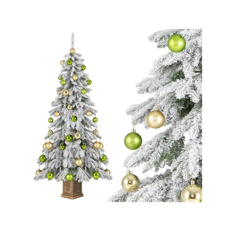 Флокированная рождественская елка длиной 6 футов с наконечниками для ветвей 589, дизайн «Снежный обзор», включает 48 рождественских украшений, огнестойкий материал ПВХ, идеально
Флокированная рождественская елка длиной 6 футов с наконечниками для ветвей 589, дизайн «Снежный обзор», включает 48 рождественских украшений, огнестойкий материал ПВХ, идеально