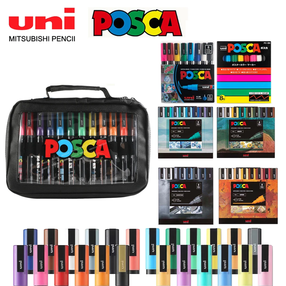 Uni POSCA Full Size Mixed Colors Markers ,1M 3M 5M rotulador acrilico paint graffiti Plumones Art Supplies DIY Craft Stuff Gifts
Uni POSCA Full Size Mixed Colors Markers ,1M 3M 5M rotulador acrilico paint graffiti Plumones Art Supplies DIY Craft Stuff Gifts