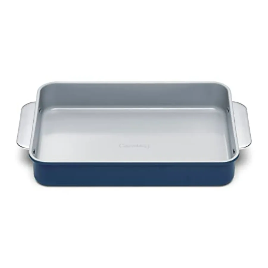Non-Stick Ceramic 9x13 Rectangle Pan with Naturally Slick Coating for Brownies Lasagnas Navy Non-Toxic PTFE PFOA Free
Non-Stick Ceramic 9x13 Rectangle Pan with Naturally Slick Coating for Brownies Lasagnas Navy Non-Toxic PTFE PFOA Free